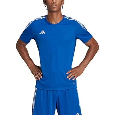 Image of adidas Men&#039;s Tiro 23 League Jersey (Short Sleeve), Team Royal Blue/White, L