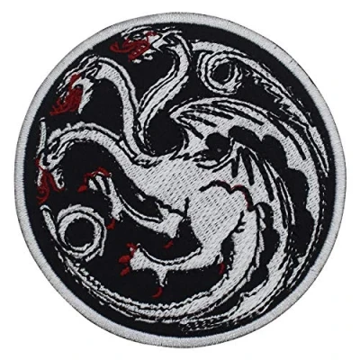 Image of Game of Thrones Targarayan Iron On Patch Sew Embroidered Patch/Badge for Clothes Shirts Jeans etc