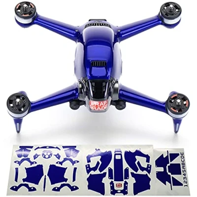 Image of WRAPGRADE Skin Compatible with DJI FPV Full wrap (STRATOSPHERE BLUE)