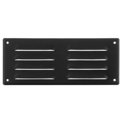 Image of 260x105mm / 10x4&quot; inch Anthracite Metal Air Vent Grille Cover with Insect Mesh Ventilation