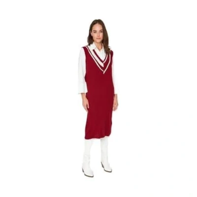 Image of Trendyol Dress Burgundy Shift
