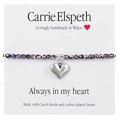 Image of Carrie Elspeth ‘Always in my Heart’ Sentiment Bracelet