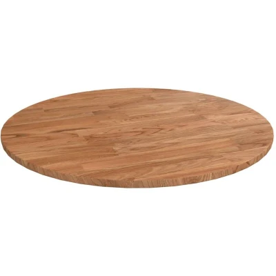Image of vidaXL Round Table Top Light Brown Ø40x1.5 cm Treated Solid Wood Oak