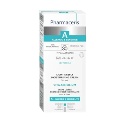 Image of Pharmaceris A Vita Sensilium Light Deeply Moisturising Face Cream for Sensitive Skin SPF20 50ml