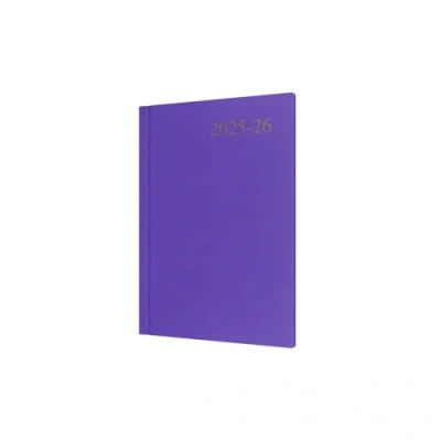 Image of Collins &#039;Essentials&#039; 12 Month Mid/Academic Year Planner, July 2025 2026 Week to View Appointments Diary, A5 Hard Cover, Purple