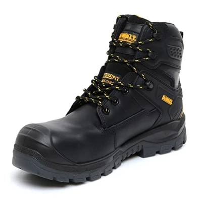 Image of Dewalt Springfield Black Non Metallic Waterproof Safety Boot Size 9
