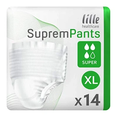 Image of Lille Healthcare Suprem Pants Super X Large (1750ml) 14 Pack Incontinence Protection