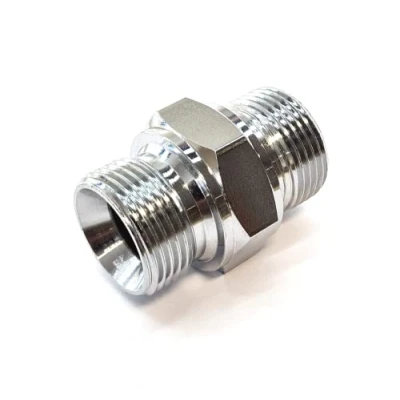 Image of Hydraulic Male/Male Equal Adaptor 6 Sizes 1/8&quot; BSP to 1&quot; ((5) 3/4&quot; BSP)