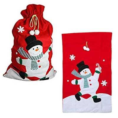 Image of Widdle Wonderland Giant Sack 60cm x 100cm Snowman 4327