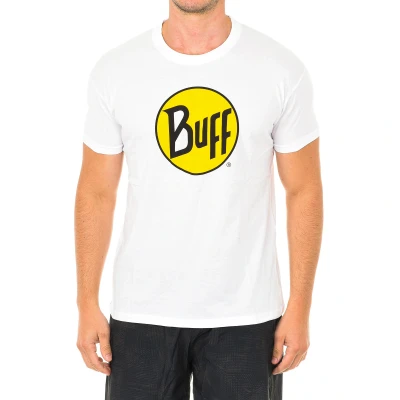 Image of Buff Mens Short sleeve t shirt for outdoor sports BF10100 man White Cotton Size Small