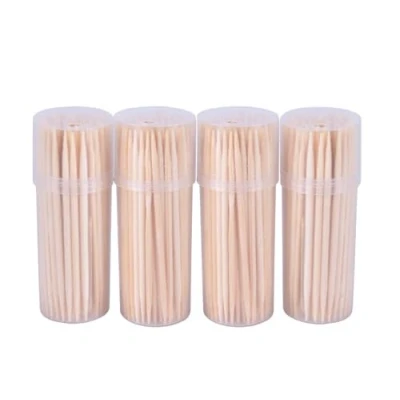 Image of DID® Bamboo Cocktail Sticks 360 pc Premium Wooden Toothpicks Disposable Appetizer Skewers,