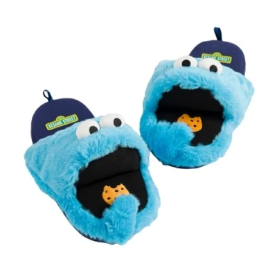 Image of Sesame Street Cookie Monster 3D Slippers Blue