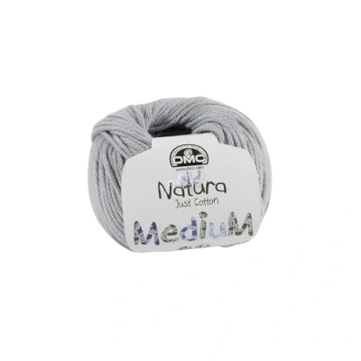 Image of DMC Natura Medium Yarn, 100% Cotton, Grey (120), 50g