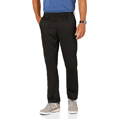 Image of Amazon Essentials Men&#039;s Straight Fit Stretch Golf Trousers, Black, 42W / 34L