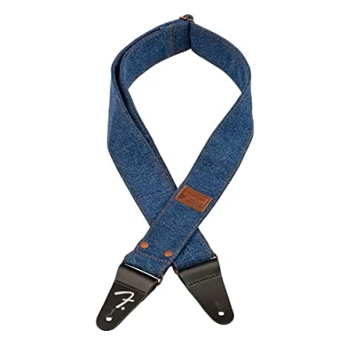 Image of Fender x Wrangler Riveted Denim Strap, Indigo
