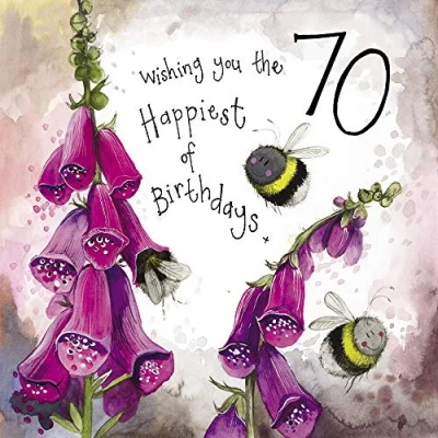 Image of ALEX CLARK Happy 70th Birthday Card