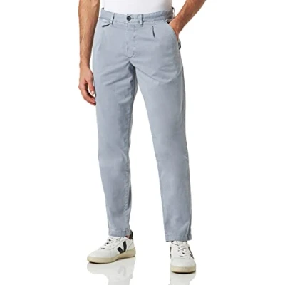 Image of Tommy Hilfiger Men Chelsea Chino Premium Trousers, Grey (Rich Grey), 34W / 32L