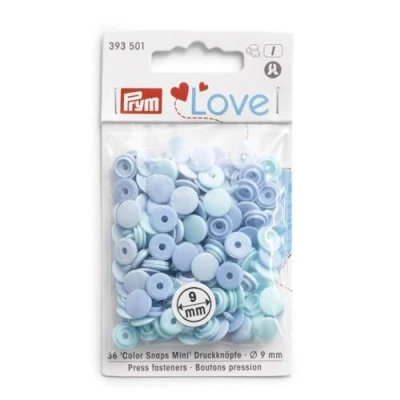 Image of Prym Press Fasteners, Light Blue, One Size