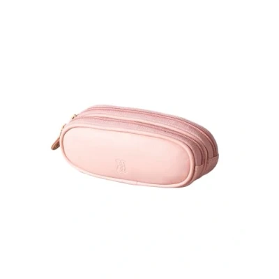 Image of Lakeland Leather Real Double Twin Pair Unisex Glasses Case (Light Pink)