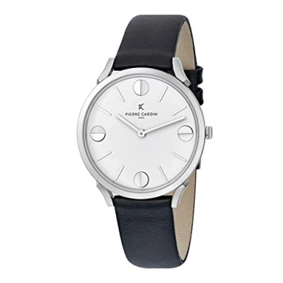 Image of Pierre Cardin Pigalle Half Moon Unisex&#039;s Black Watch CPI.2008 Leather One Size