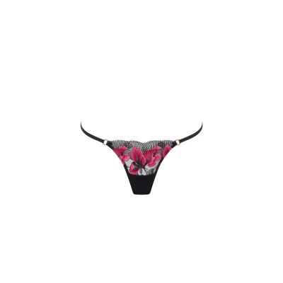 Image of Bluebella Vivienne Brief Briefs, Women&#039;s, Size: 10, Fuchsia pink/red/black
