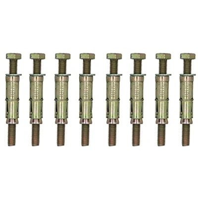 Image of M10 10mm x 100mm Expansion Rawl Bolt for Masonry Sleeve Anchors Fastener 8pk