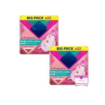 Image of Bodyform Ultra Long Sanitary Towels with Wings 22 Per Pack for Heavy Flow Case of 2