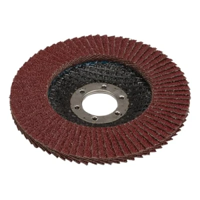 Image of Draper Aluminium Oxide Flap Disc, 115 x 22.23mm, 60 Grit