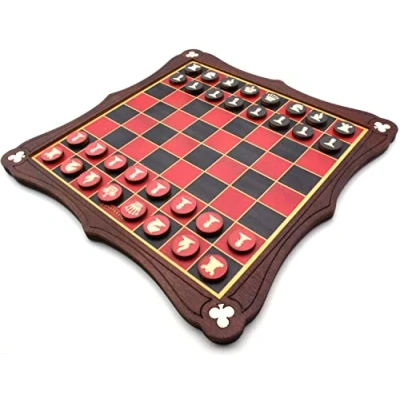 Image of Wooden Chess set, 24cm board, British made