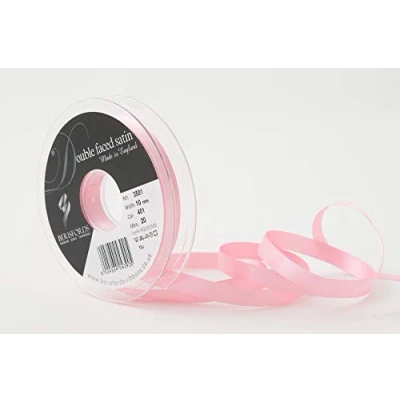 Image of Berisfords Double FACE Poly Satin Ribbon, Dark Rose, 10 mm