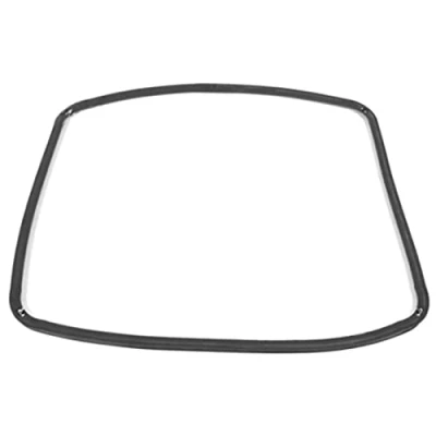 Image of Spares2go Main Rubber Door Seal with Corner Fixing Clips for Indesit Oven/Cookers (445mm x 350mm)