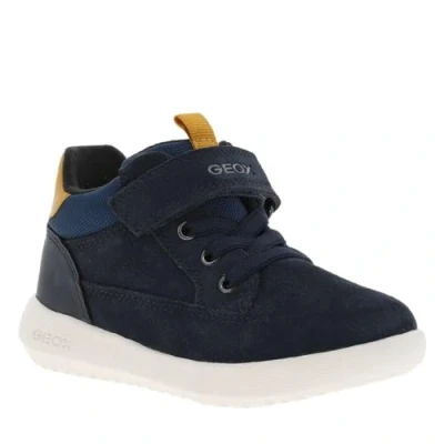 Image of Geox Baby B HYROO BOY Ankle Boot, Navy/Ochre, 3 UK Child