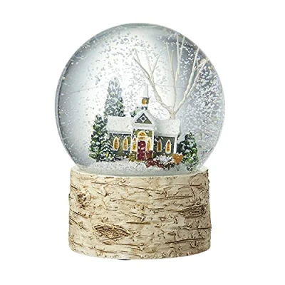 Image of Heaven Sends Christmas House Snowglobe Decoration