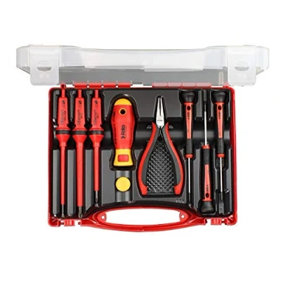 Image of Felo 9 Piece with Electric Screwdriver Precision and Pliers