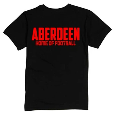 Image of Aberdeen Home of Fooball Premium Mens TEE Shirt X Large Black