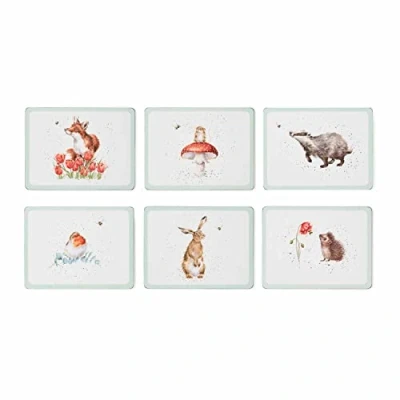 Image of Wrendale Designs Set of 6 &#039;The Bee&#039; Woodland Animal Placemats