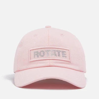 Image of Rotate Logo Embellished Organic Cotton Twill Cap