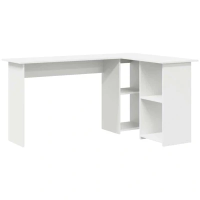 Image of vidaXL White Computer Desk Engineered wood Medium