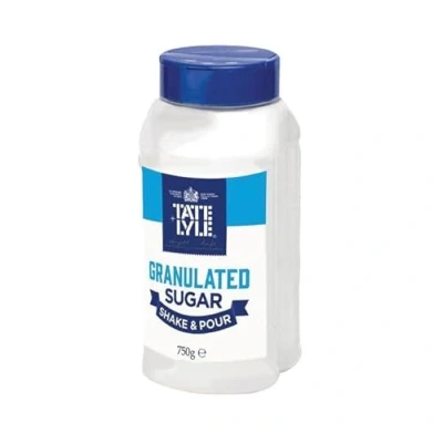 Image of Tate &amp; Lyle White Shake Pour Sugar Dispenser 750g A03907 + FREE FINCHLEY PEN