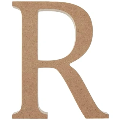 Image of Create Crafts 56327 Wooden Letter, R, One size