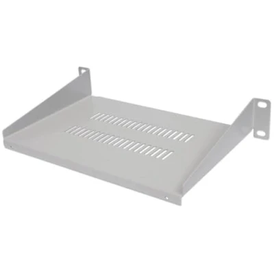 Image of Intellinet 10 Inch Cantilever Shelf, 1U, Shelf Depth 150 mm, Vented, Grey