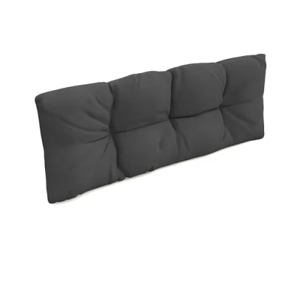 Image of POKAR Euro Pallet Pillow Waterproof 1x Back Cushion 120x40cm, Cold Foam, Removable Covers, Home and Garden Furniture, for Summer House Sofa, without Pallets, Anthracite