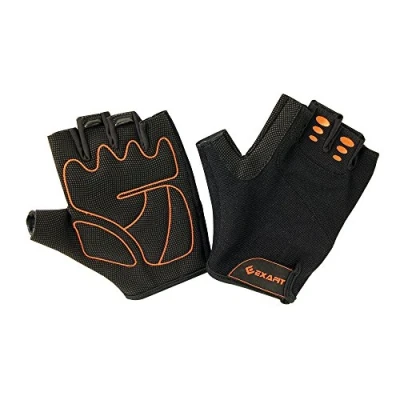 Image of ExaFit EXAFT Men Men&#039;s Exercise Gloves Black/Orange, Extra Large