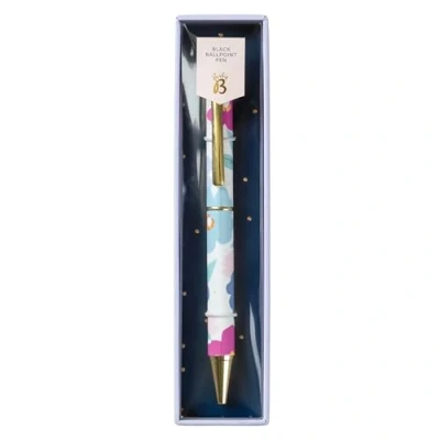 Image of Busy B Ballpoint Pen in Floral with Black Ink and Feature