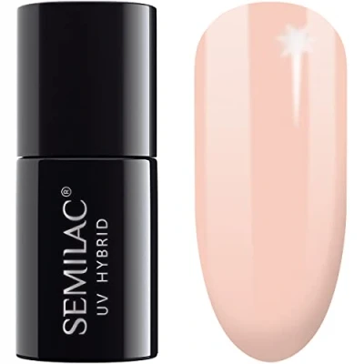 Image of Semilac Extend Base 5in1 810 Casual Beige Gel Nail Polish Functions Long Lasting and Easy to Apply UV/LED Nails 7ml