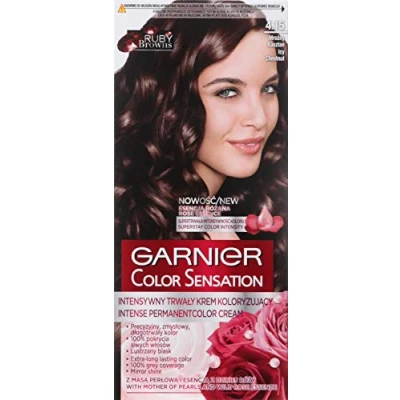 Image of GARNIER color SENSATION Permanent hair cream 4.15 Icy Chestnut
