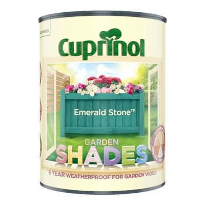 Image of Cuprinol Garden Shades Wood Paint Emerald Stone 1L