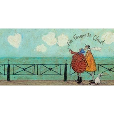 Image of Sam Toft WDC91082 (Her Favourite Cloud II Canvas Print, Multi Coloured, 30 x 60cm