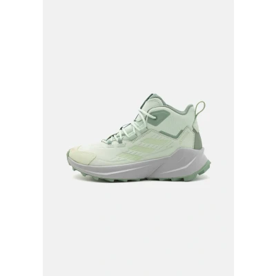 Image of Adidas Terrex Trailmaker 2 MID Hiking shoes, Women&#039;s, Size: 6.5, Linen green/silver green Leather/synthetics