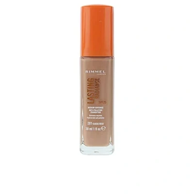 Image of Rimmel Lasting Radiance Medium Coverage Anti Pollution Foundation, SPF 25, 201 Classic Beige (Rimmel Wake Me Up Foundation Upgrade)